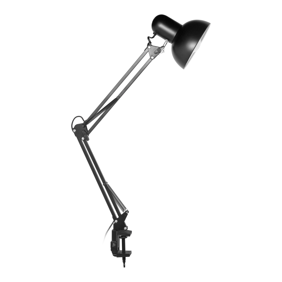 DEON, desk lamp, 10W, E27, steel, black
